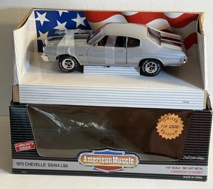 🔥Ertl American Muscle 1970 Chevelle SS454 LS6 Rare Cortez Silver w Box 1/2500 - Picture 1 of 12