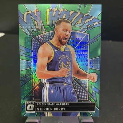 2024-25 Donruss Optic - Hyper Green Prizm My House! #17 Stephen Curry /249 - Image 1 of 4