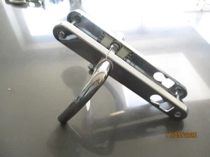 Polished chrome exterior door handle for UPVC, wooden or composite front doors. - Picture 1 of 7