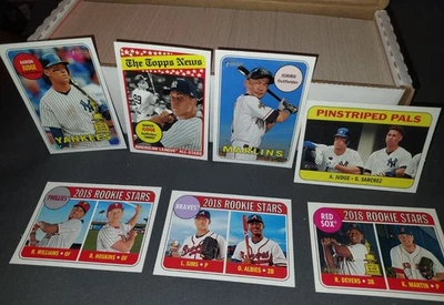 2018 Topps Heritage Conjunto Base COMPLETO 1-400 DEVERS RC ALBIES RC FRITO RC JUIZ - Imagem 1 de 4