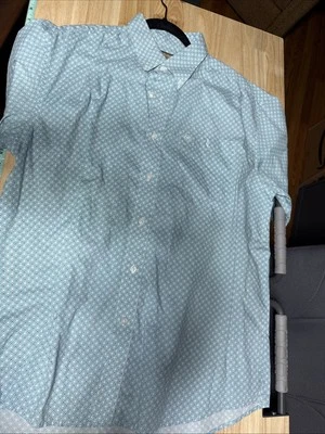 Camisa de vestir Wrangler talla grande manga abotonada azul claro buen estado Foto 1 de 4