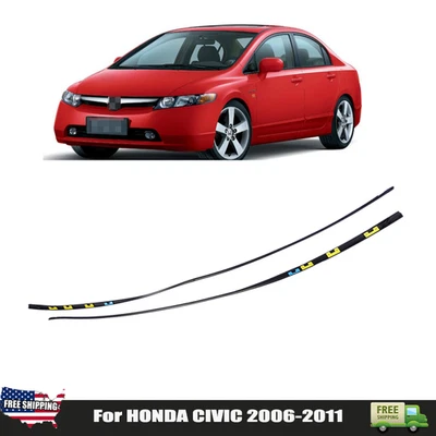 Комплект боковых молдингов L&R 73168-SNA-013 73158-SNA-013 подходит для HONDA CIVIC 2006-2011 - Изображение 1 из 4