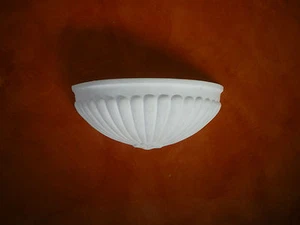 APPLIQUE LAMPADA DA PARETE IN GESSO H.16 - L.39 - P.15 cm. DB 30 ARREDO INTERNO - Foto 1 di 1