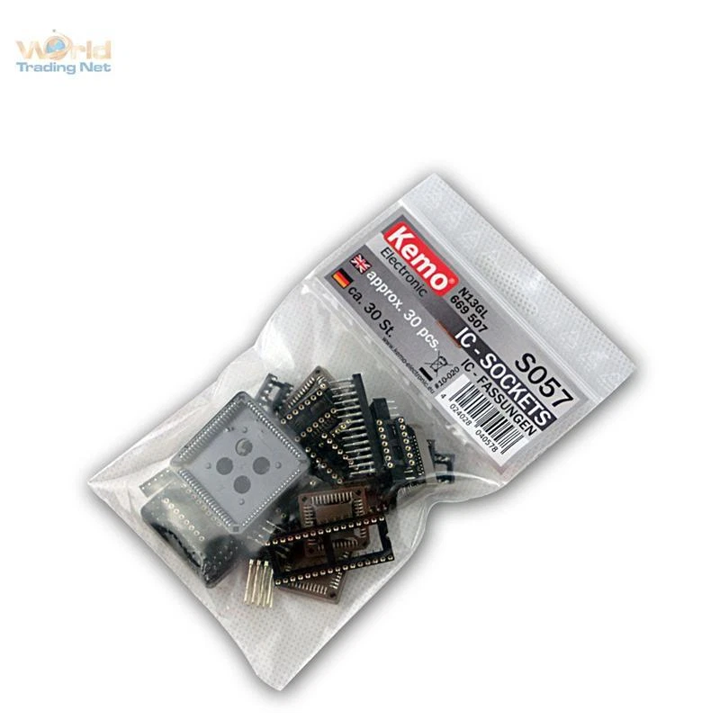 Sortiment IC-Fassungen ca. 30 Stück, Fassung ICs, Sockets Sortimente Kemo Sockel - Bild 1 von 4