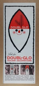 1960 DOUBL-GLO Decoraciones navideñas vintage anuncio impreso - Imagen 1 de 1