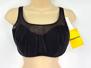 Wonderbra Underwire Mesh Bra Style 7460 Black 38D NEW - Picture 1 of 4