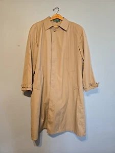Vintage Hill & Archer Trench Coat Removable Lining Coat Men's Size 42 - Picture 1 of 13