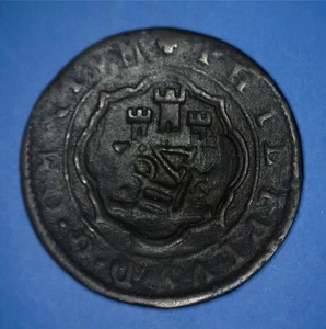 (1621-1665) HISPAN REGNORI PHILIP IV HISPANIA COUNTERSTAMP JETON - *87355071 ๐ - Picture 1 of 2