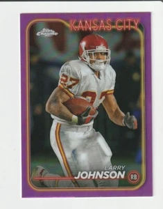 2024 Topps Chrome Pink Refractor #99 Larry Johnson Karte, Kansas City Chiefs - Bild 1 von 2