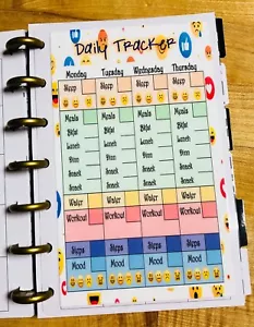 Tablero de instrumentos Daily Tracker para usar con el MINI Happy Planner - Imagen 1 de 2