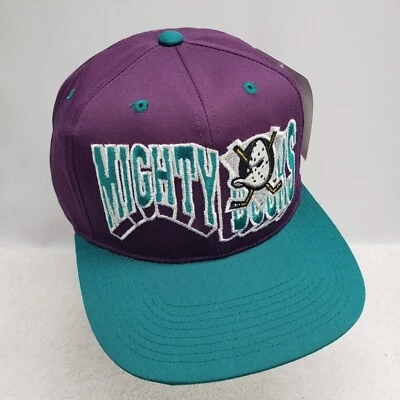 De colección Anaheim Mighty Ducks NHL 1993 "The G CAP" Snapback Gorra Sombrero OSFA NUEVO CON ETIQUETAS  Foto 1 de 4