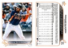 Ronnie Dawson 2022 Topps Baseball Card 231  Houston Astros