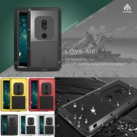 For Sony Xperia XZ2 / XZ2 Compact LOVE MEI Metal Aluminum Waterproof Case Cover