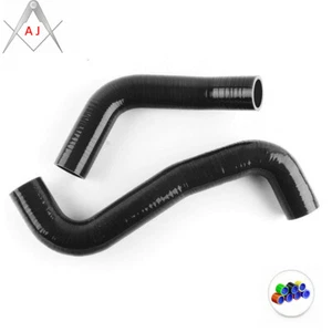 Black For Subaru Impreza WRX/STi GRB/GH8 EJ20 2008+ Silicone Radiator Hoses Kit - Picture 1 of 3