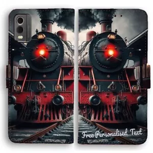 Cubierta de teléfono de texto personalizada para Sony Xperia Series - locomotora de tren de vapor - Imagen 1 de 1