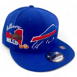 Cappello Berretto Regolabile Snapback New Era Buffalo Bills NFL Icon Billieve State 9FIFTY - Foto 1 di 7