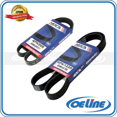 EPDM 2PC97-04 Mitsubishi V6 3.0 Serpentine Belt Set Alternator-AC-Power Steering - Image 1 of 4
