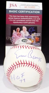 ERNIE BANKS Signed "HOF 77" Autograph Auto MLB Baseball Cubs JSA π COA - Picture 1 of 8