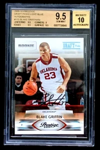 AUTO BGS 9.5 GEM MINT 2009 SP /50 DRAFT PICKS LIGHT BLUE BLAKE GRIFFIN G5120 - Picture 1 of 3