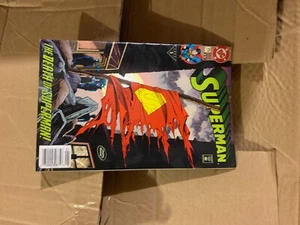 DC SUPERMAN #75 THE DEATH OF SUPERMAN 1993 NEWSSTAND EDITION NEW HAS UPC STICKER - Picture 1 of 2