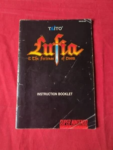 Lufia The Fortress of Doom SNES Manual Only Instruction Booklet Authentic - Picture 1 of 2