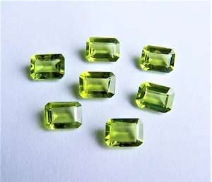 1 Peridot Olivin Achteck ca 1,50 Carat 8x6mm - Bild 1 von 5