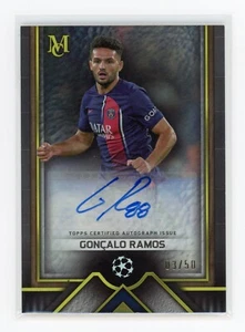 Goncarlo Ramos 2024 Topps Museum Collection Champions League Auto /50 - Picture 1 of 2