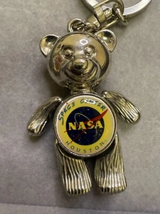 Schlüsselanhänger NASA Space Center Houston Sterlingsilber Gelenkbär 4840 - Bild 1 von 3