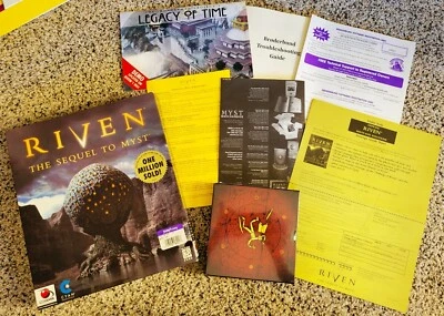 Riven Sequel To Myst BIG BOX PC Windows 95/Mac OS COMPLETE Discs are NEW SEALED! - Image 1 of 4