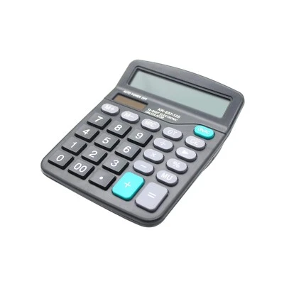 Desk Calculator, 12-Digit Solar Battery Office Calculator with Large LCD Disp... - Image 1 of 4