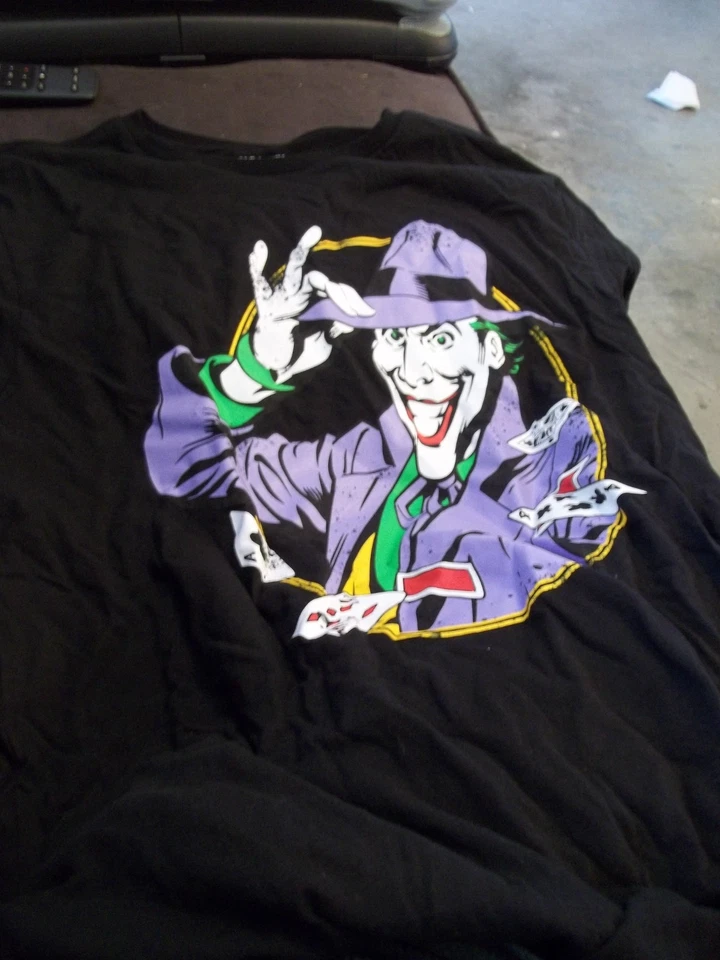 The Joker Classic Camiseta Negra Usada Talla GRANDE Foto 1 de 1