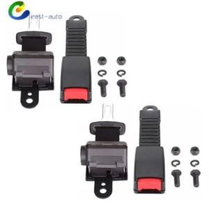 2Pcs Universal Retractable Golf Cart Seat Belts Lap For EZGO/Club Car/Yamaha - Picture 1 of 5