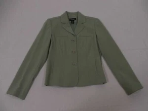 Rafaella Mujer Traje Verde Pequeño 4P 4 Vestido Chaqueta Blazer Forrado Cuello Muesca - Imagen 1 de 7