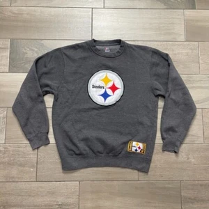 Pittsburgh Steelers Sweatshirt Adult Medium NFL Sewn Logo Pullover Crewneck Mens - Picture 1 of 7