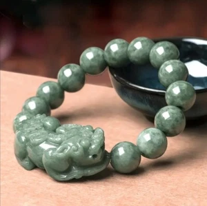 Quality4Less Exotic Natural Jade Lucky Pixiu Bracelet  - Picture 1 of 7