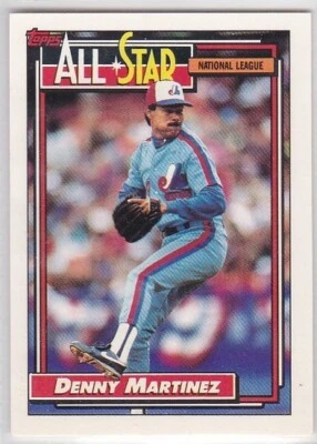 M) 1992 Topps Baseball Trading Card - Denny Martinez #394 - Image 1 of 2