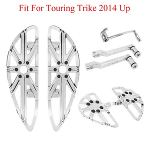 CNC Floorboards Foot Pegs Shifter Peg Brake Levers Fit For Harley Touring 14 Up - Imagen 1 de 16