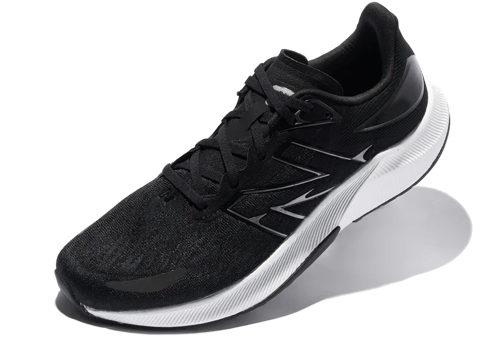 New Balance Women's 8.5 WIDE FuelCell Propel v3 Running Shoes in Black/White - Image 1 of 4
