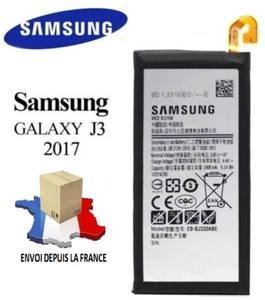 BATTERIE SAMSUNG ORIGINALE GALAXY J3 2017 EB-BJ330ABE ABA SM-J330 2400mAh accu - Zdjęcie 1 z 1