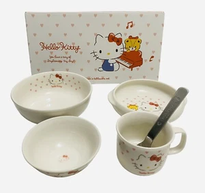 Sanrio Hello kitty Bowl Pink Heart Gift Set. 50th Aniversary. Import From Japan. - Picture 1 of 19