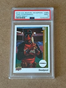 2019 UD Marvel DEADPOOL Sport Ball 2 PSA 9 Parody 1989 Dale Murphy #357 Error RN - Picture 1 of 24
