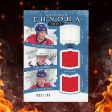 2011-12 Upper Deck Artifacts OVECHKIN | BACKSTROM | SEMIN Trio /149 Tundra Relic