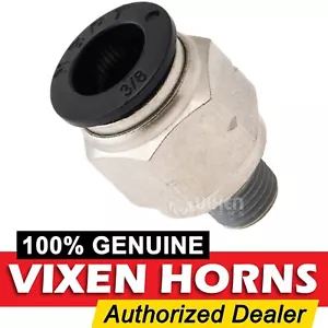 Manguera de 1/8"" NPT MACHO A 3/8"" OD EMPUJE PARA CONECTAR/PTC MONTAJE DE LATÓN RECTO VXA7318 - Imagen 1 de 2