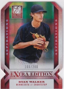 2013 Elite Extra Edition Aspirations Die-Cut #7 Ryan Walker-Twins 160/200 - Picture 1 of 2