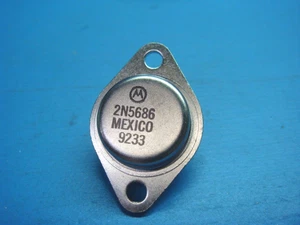 (1) MOTOROLA 2N5686 50A 80V NPN HI POWER BIPOLAR AMPLIFIER SWITCHING TRANSISTOR - Bild 1 von 2