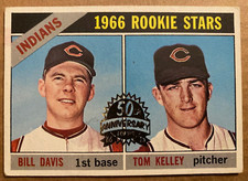 2015 Topps Heritage 1966 Topps Buybacks 50th Anniversary INDIANS ROOKIE STARS 44