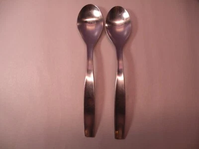 Conjunto de 2 colheres de sopa de aço inoxidável cetim loft configurações gourmet GS 7 7/8 GA2 - Imagem 1 de 4