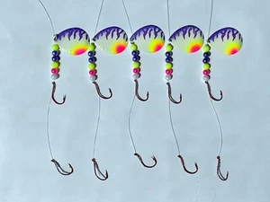SUZIES SPINNERS 5 Walleye Spinner Rigs Size 5 Colorado Blades - Picture 1 of 2