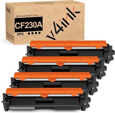 v4ink 4PK Compatible CF230A Toner for HP Pro MFP M203dw M227fdn M227fdw M203dn  - Image 1 of 4