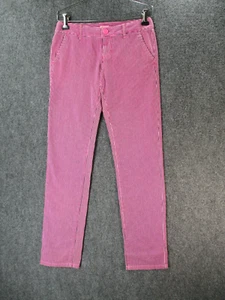 Mossimo Pants Womens Size 1 Fit 6 Coupe 6 Pink Blue Stripe Flat Stretch Straight - Picture 1 of 9